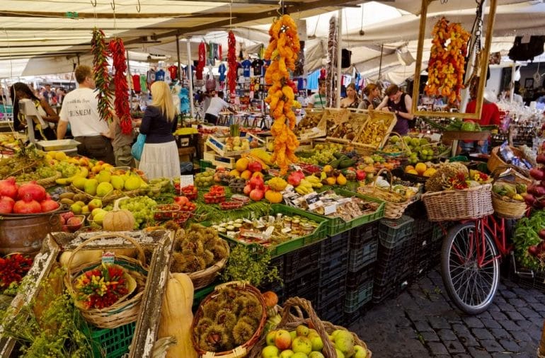 market campo dei fiori rome