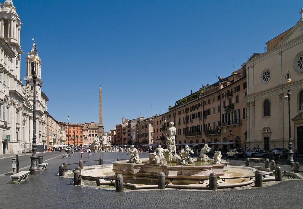 piazza navona rome vue de la place