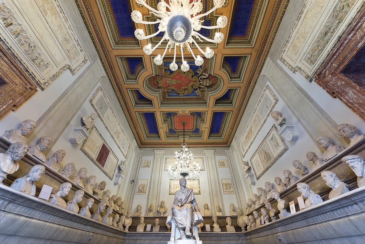 visiter les musees du capitole rome salle philosophes