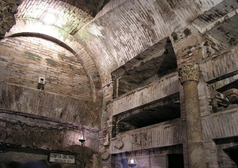 visiter les catacombes de rome saint calixte
