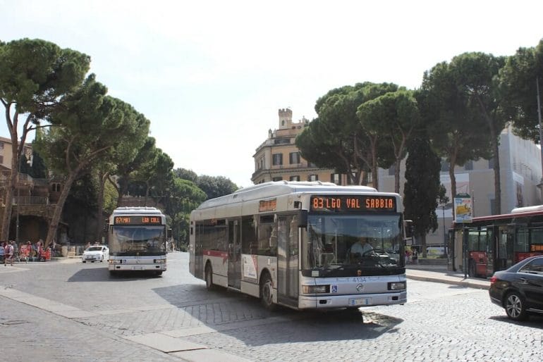 ligne bus transport rome