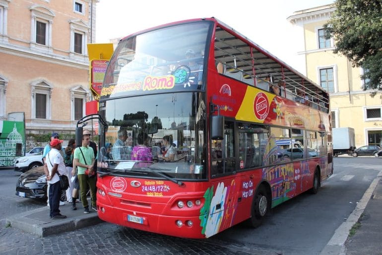 bon plan transport rome open bus