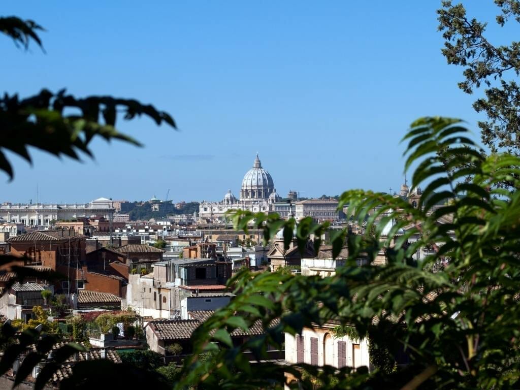Vue depuis la Villa Médicis à Rome