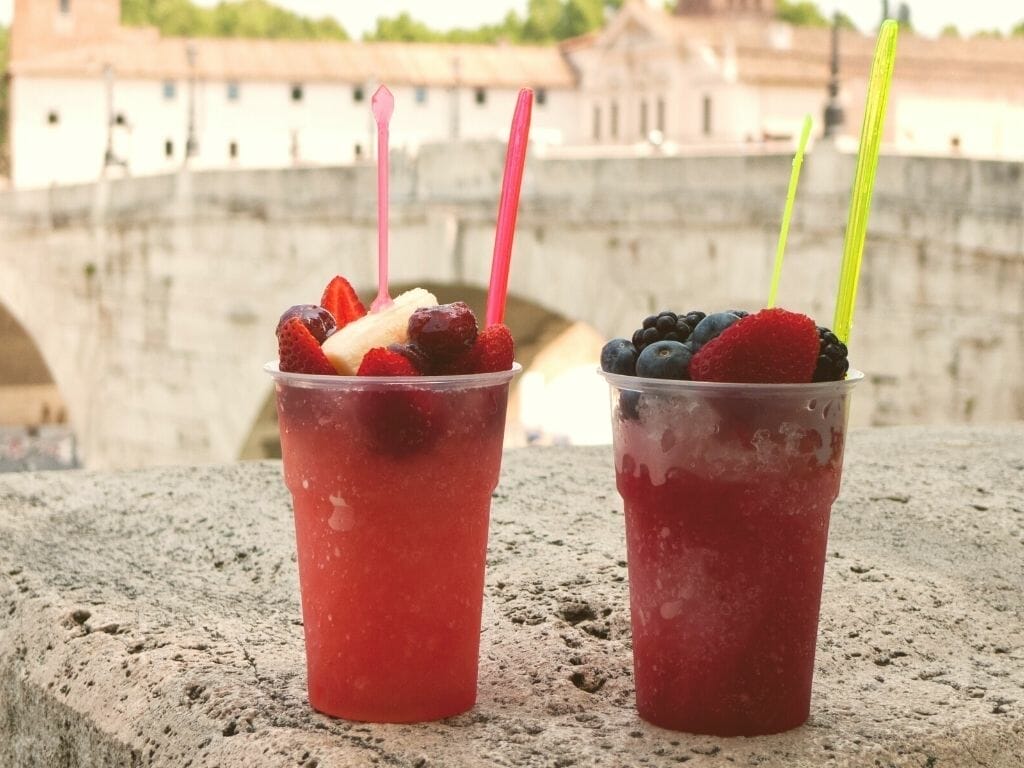 glace a Rome en juillet