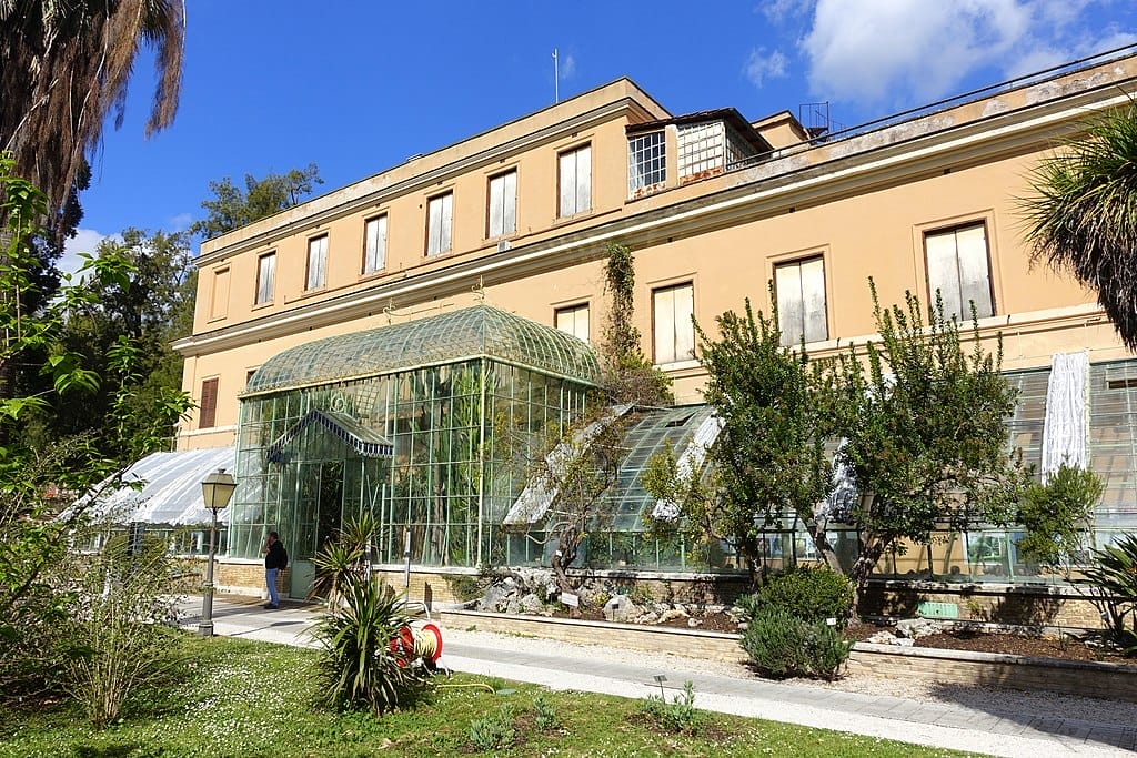 jardin botanique rome serre