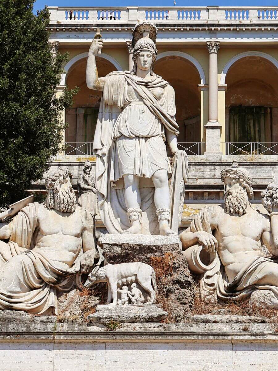 Fontaine de la déesse Rome – Piazza del Popolo