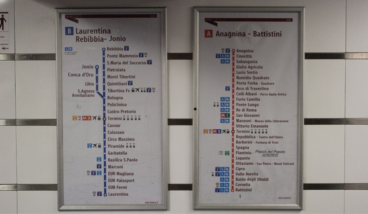 Fréquence des métro à Rome